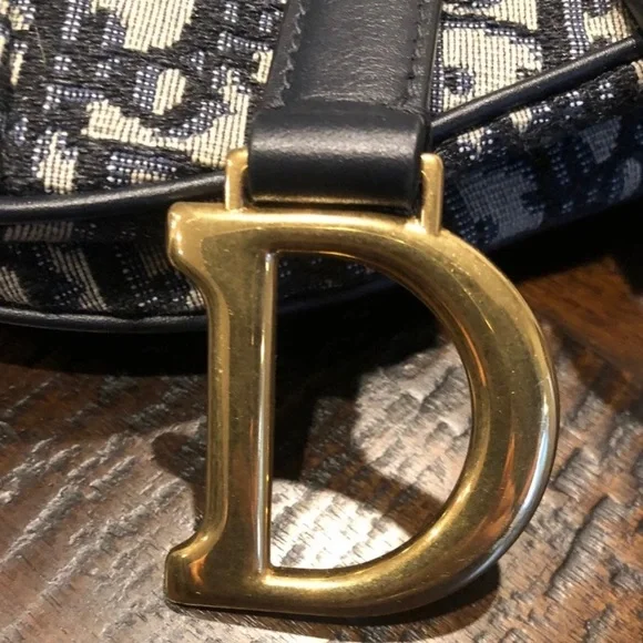 🛑SOLD🛑 Authentic Christian Dior Monogram Mini Blue Saddle Bag - Picture 4 of 8